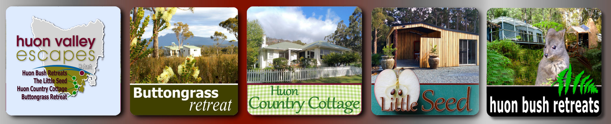 Our featured Huon Valley Tourist Accommodation Locations