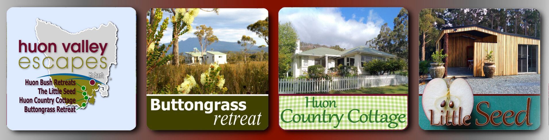 Our featured Huon Valley Tourist Accommodation Locations